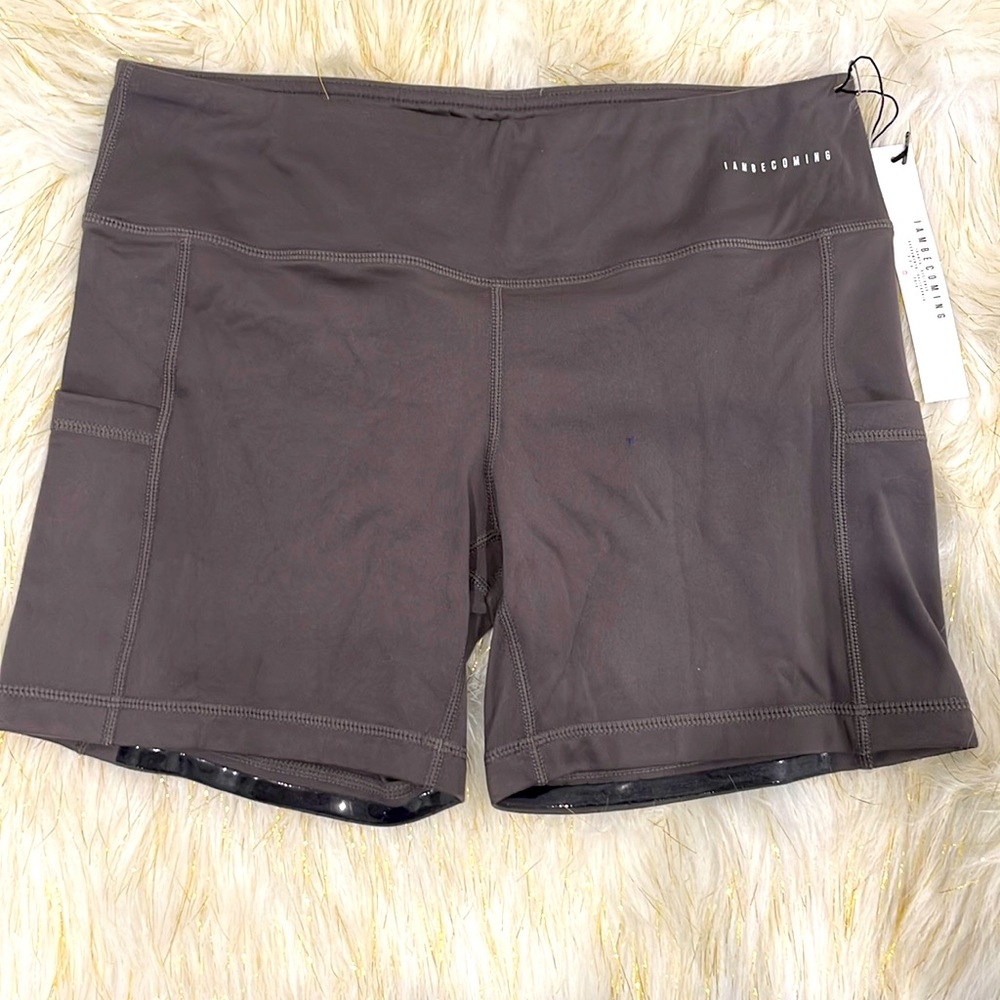 I A B Pocket 5 inch Fit-Grip Shorts - Charcoal